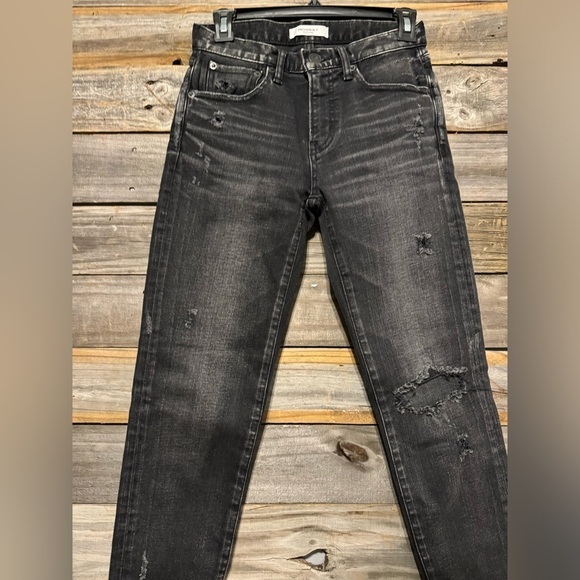 Moussy Vintage Lenwood Skinny Leg Jeans-Color Black- Mid-Rise-4 Pockets-… - Picture 4 of 10